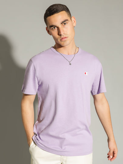 Reverse Weave T-Shirt in Lavender