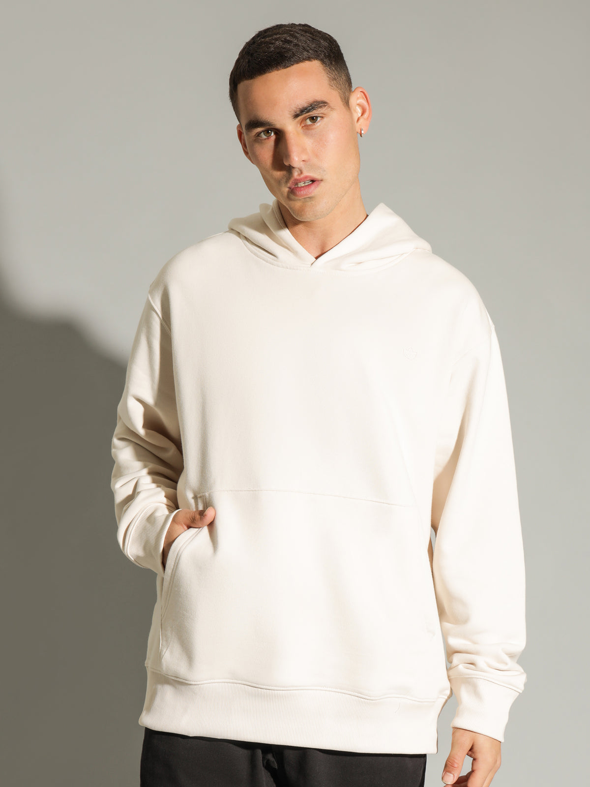 Adidas C Hoodie in Ecru | Ecru