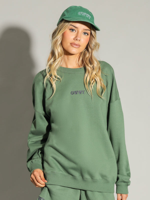 Owwy Heritage Sweat in Bottle Green Bottle | Glue Store