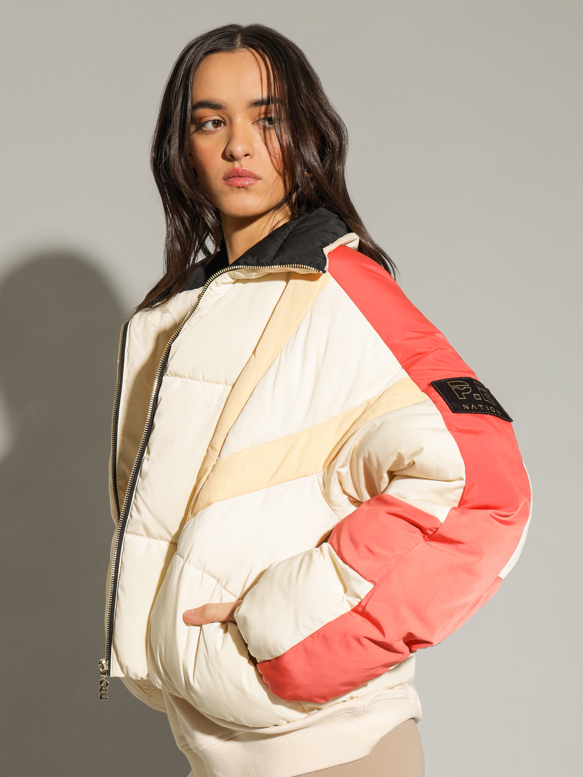 Pe Nation Denizen Jacket in Pearled Ivory | Ivory