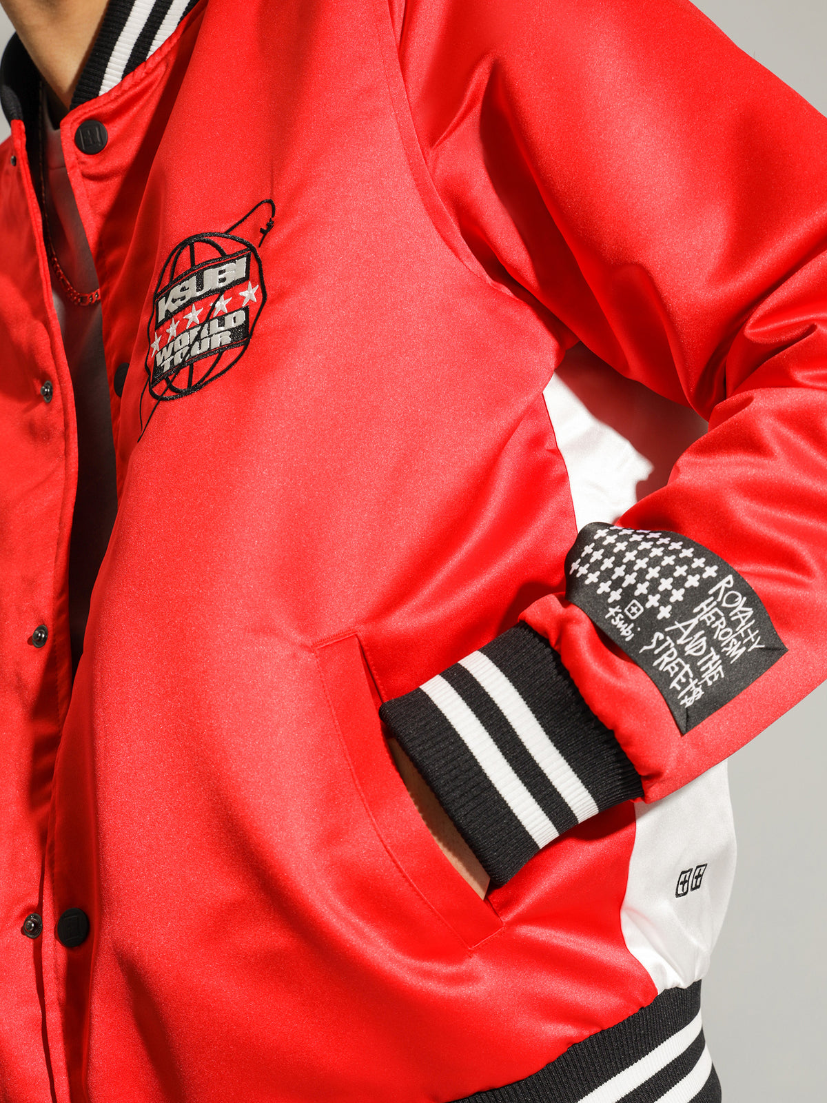 Ksubi World Tour Jacket in Red | Red