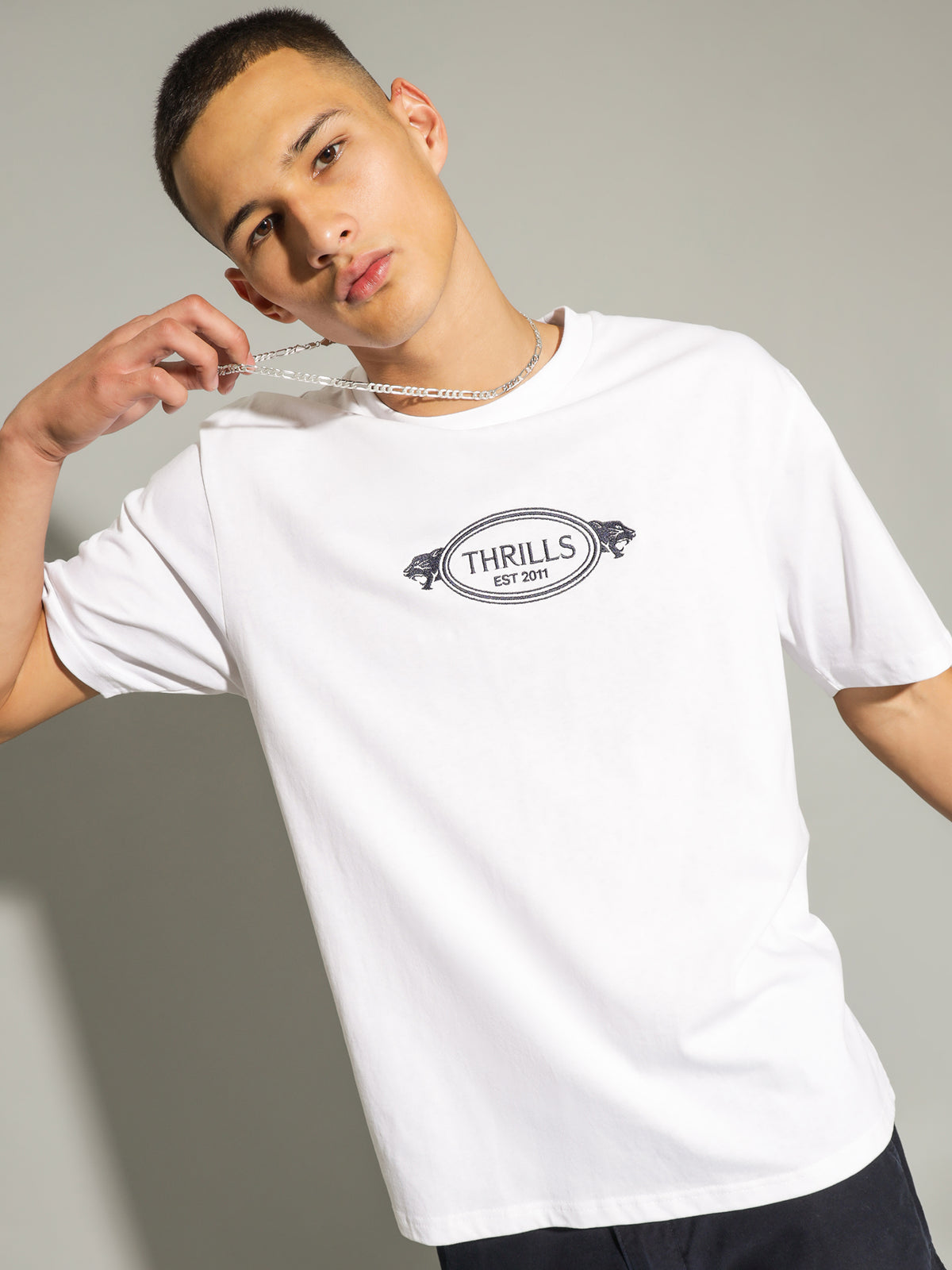 Thrills From The Squeeze T-Shirt in White | White