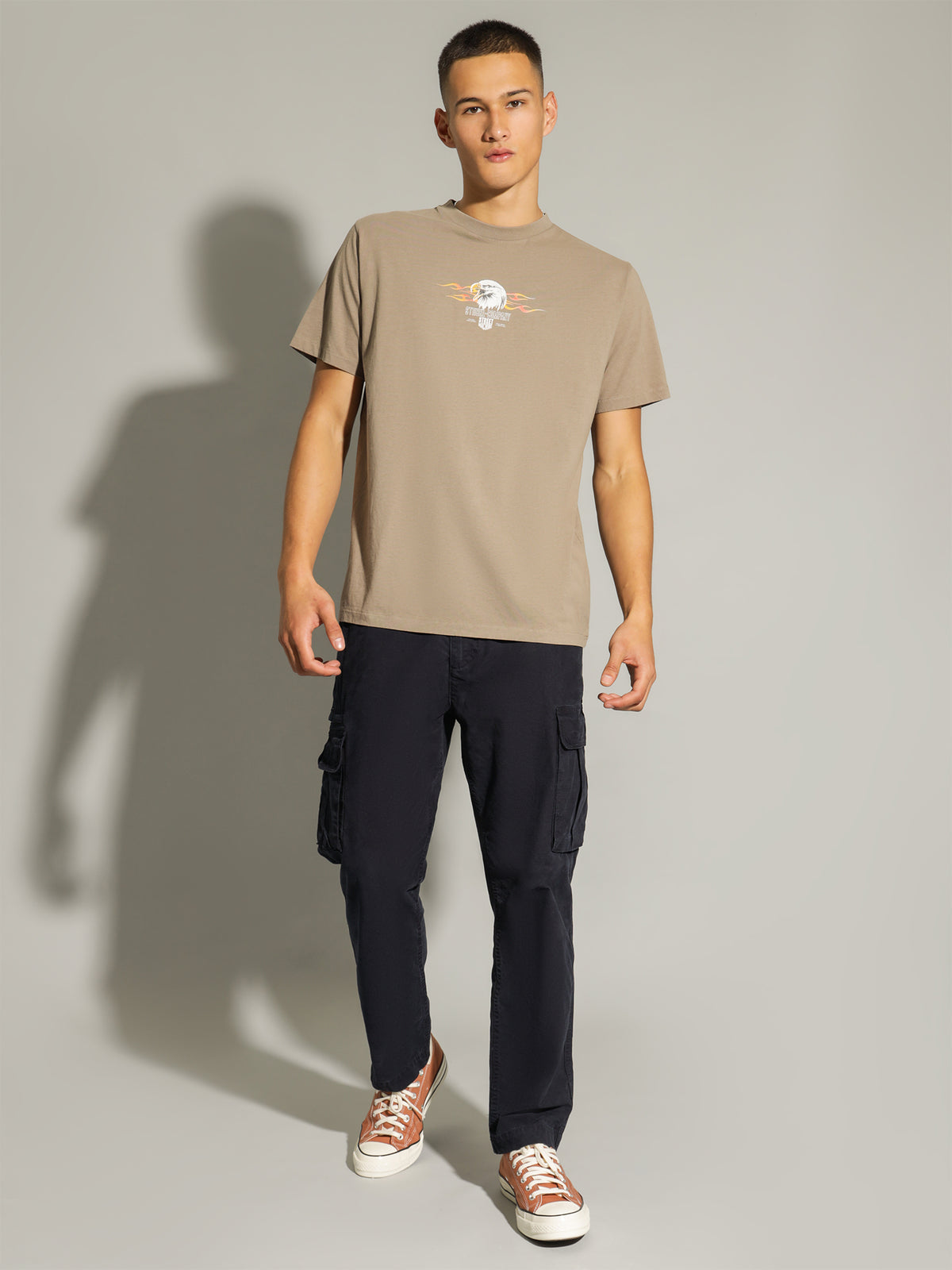 Thrills Blaze Merch Fit T-Shirt in Desert | Desert