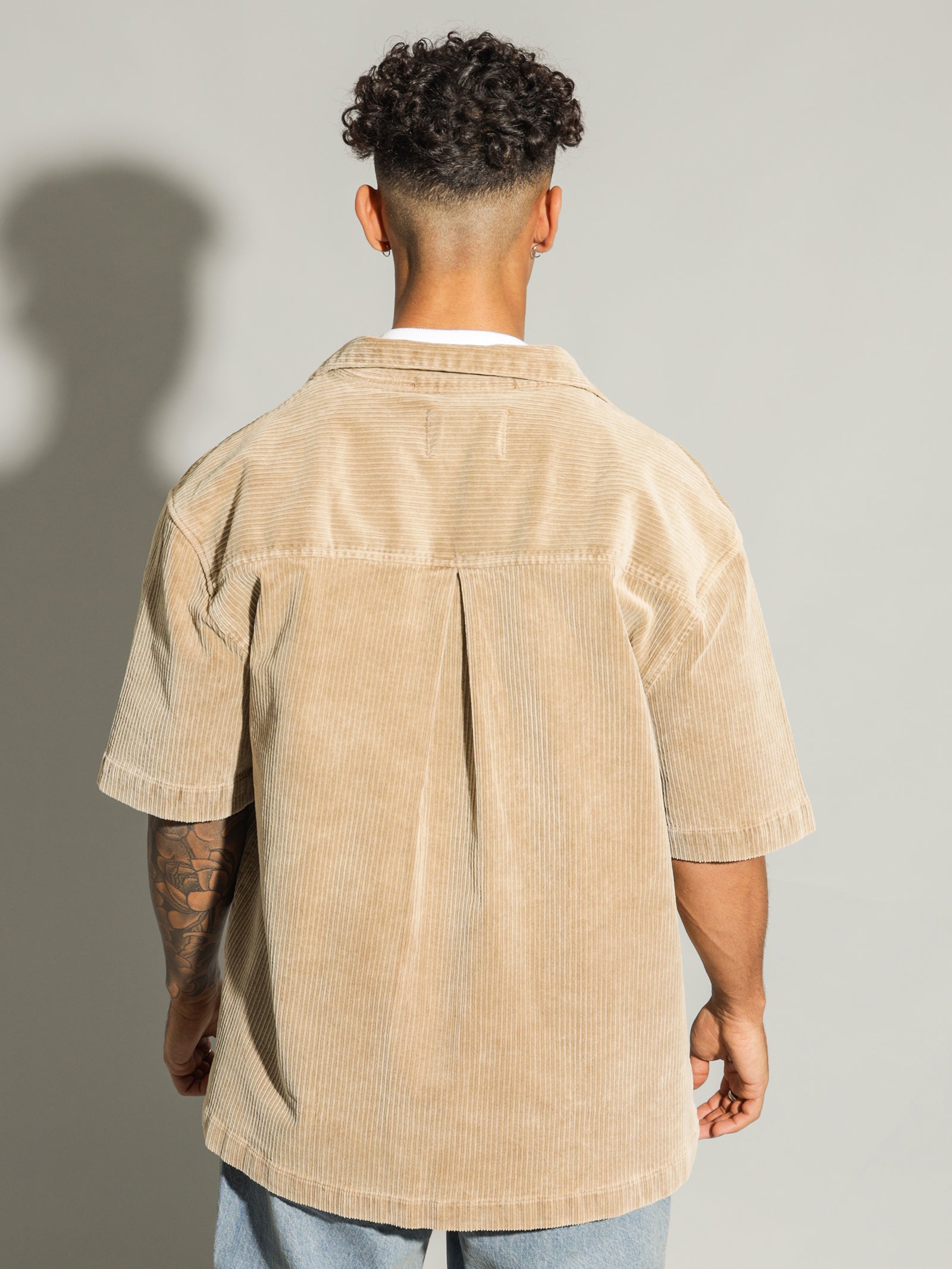 Manic Cord Shirt in Beige