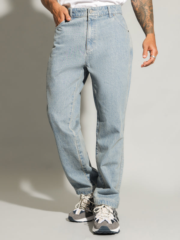 Chaos Straight Jeans in Arctic Blue - Glue Store