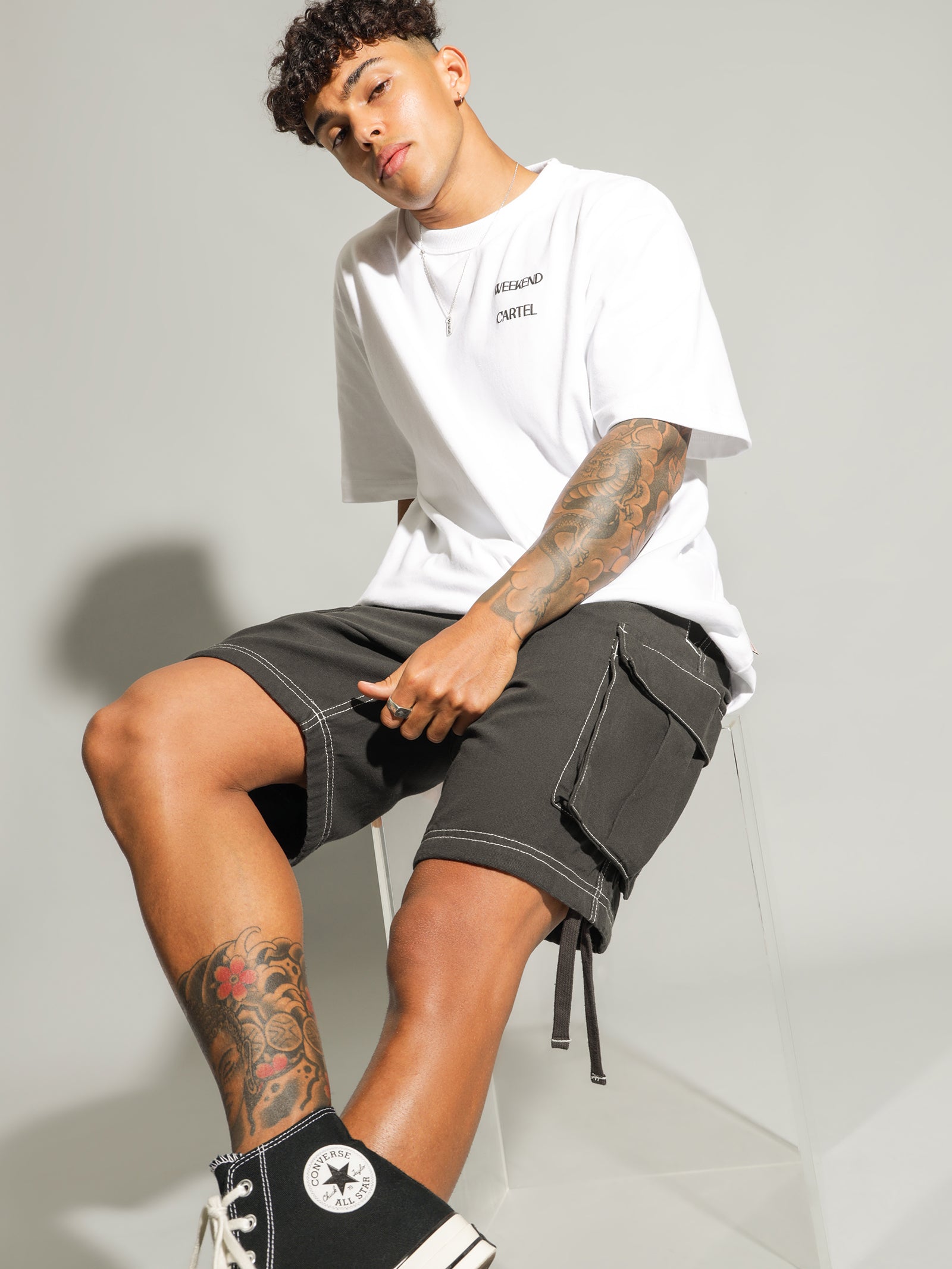 Syndicate Cargo Shorts in Obsidian