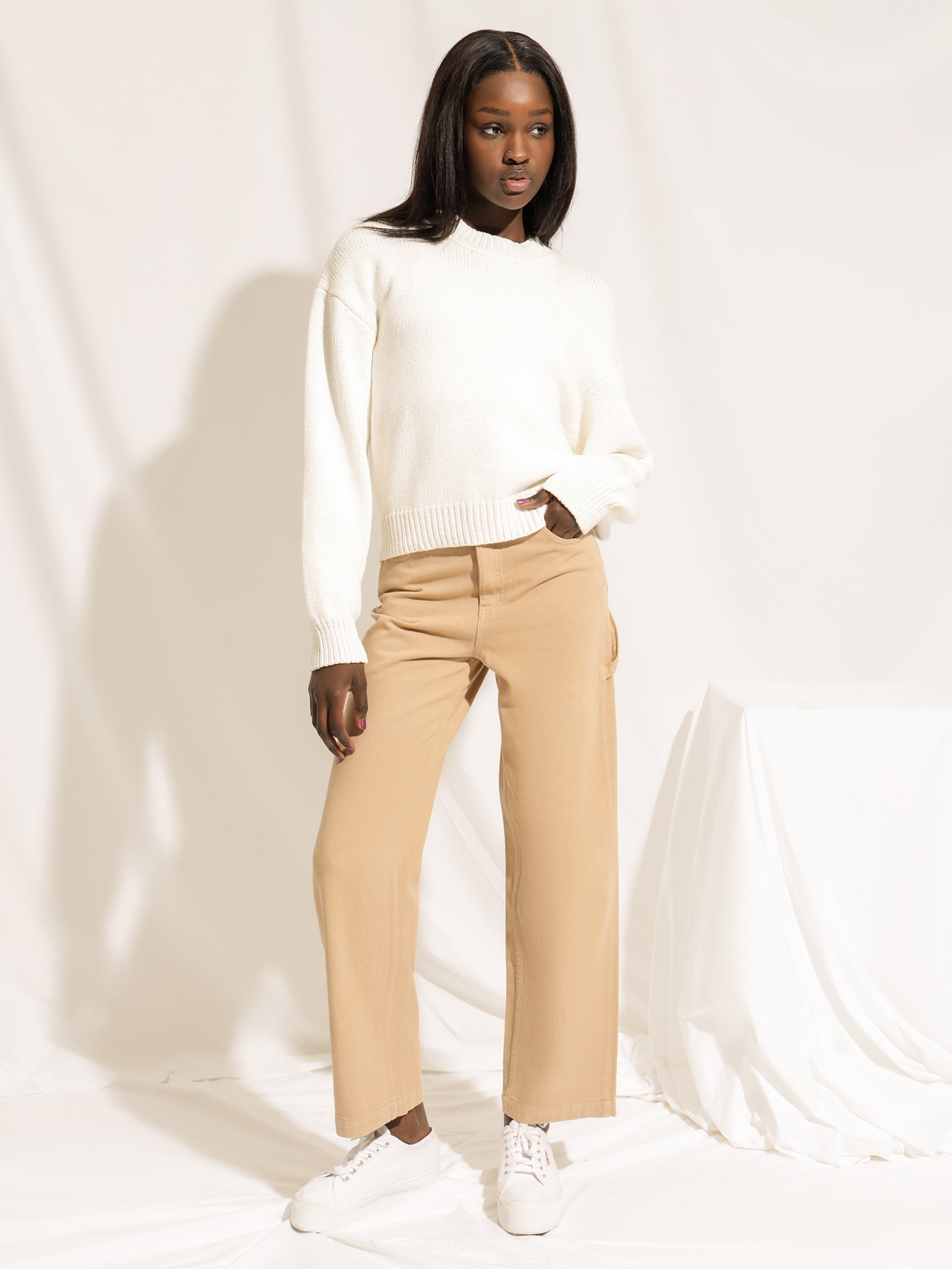 Noa Carpenter Pants in Biscuit