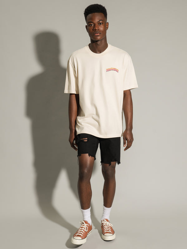 Wrangler Pyramid Eye T-Shirt in Ecru White Ecru | Glue Store