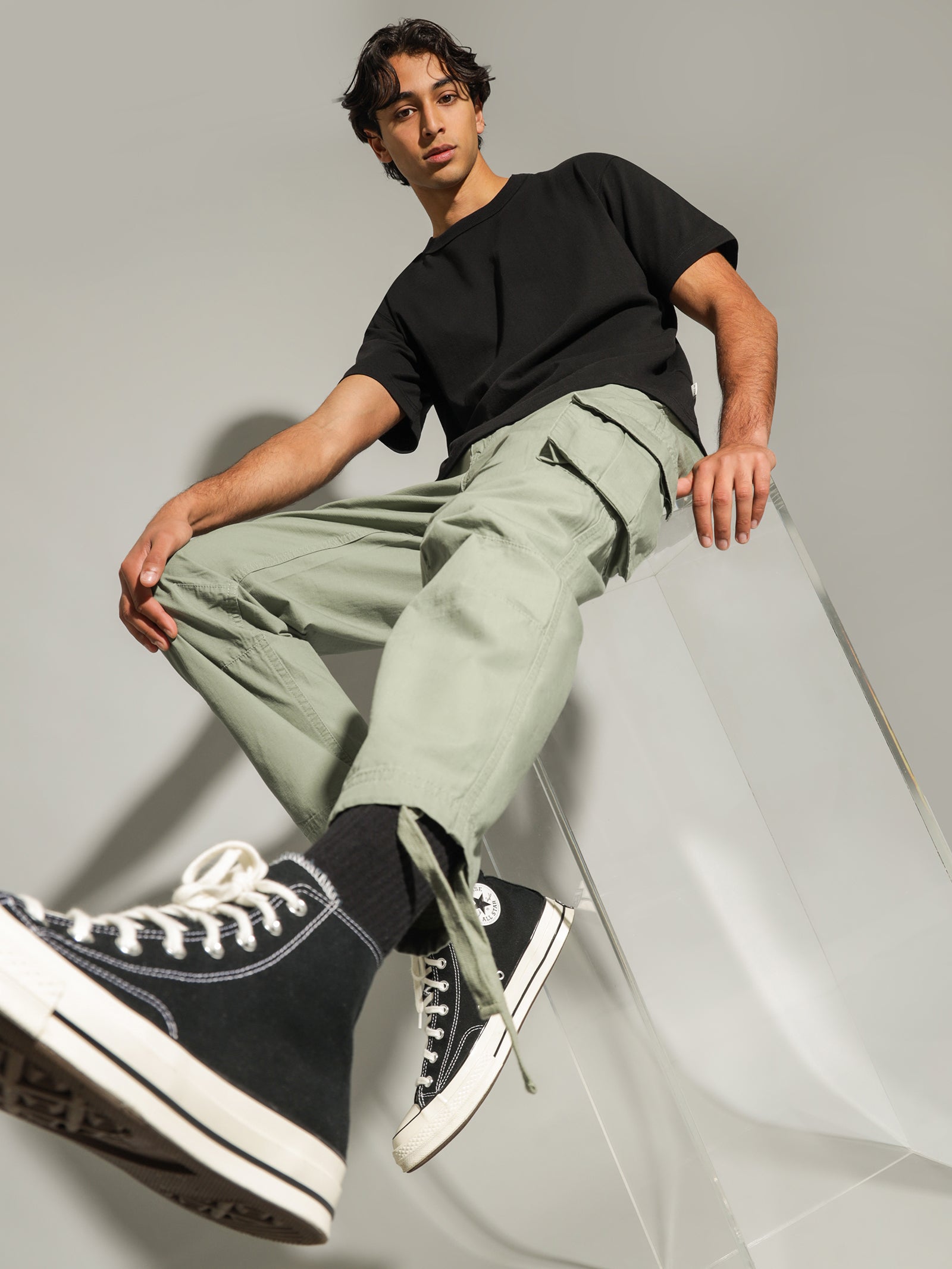 Wyatt Cargo Pants in Willow