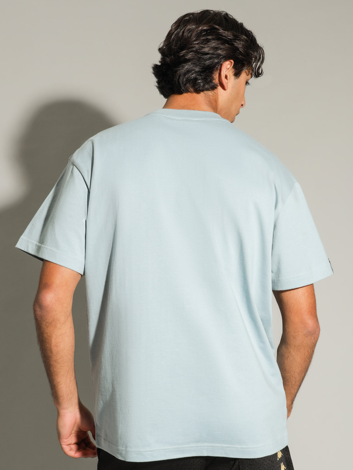 Kappa Authentic Hey T-Shirt in Stone Blue | A0E Blue Stone - White Bright