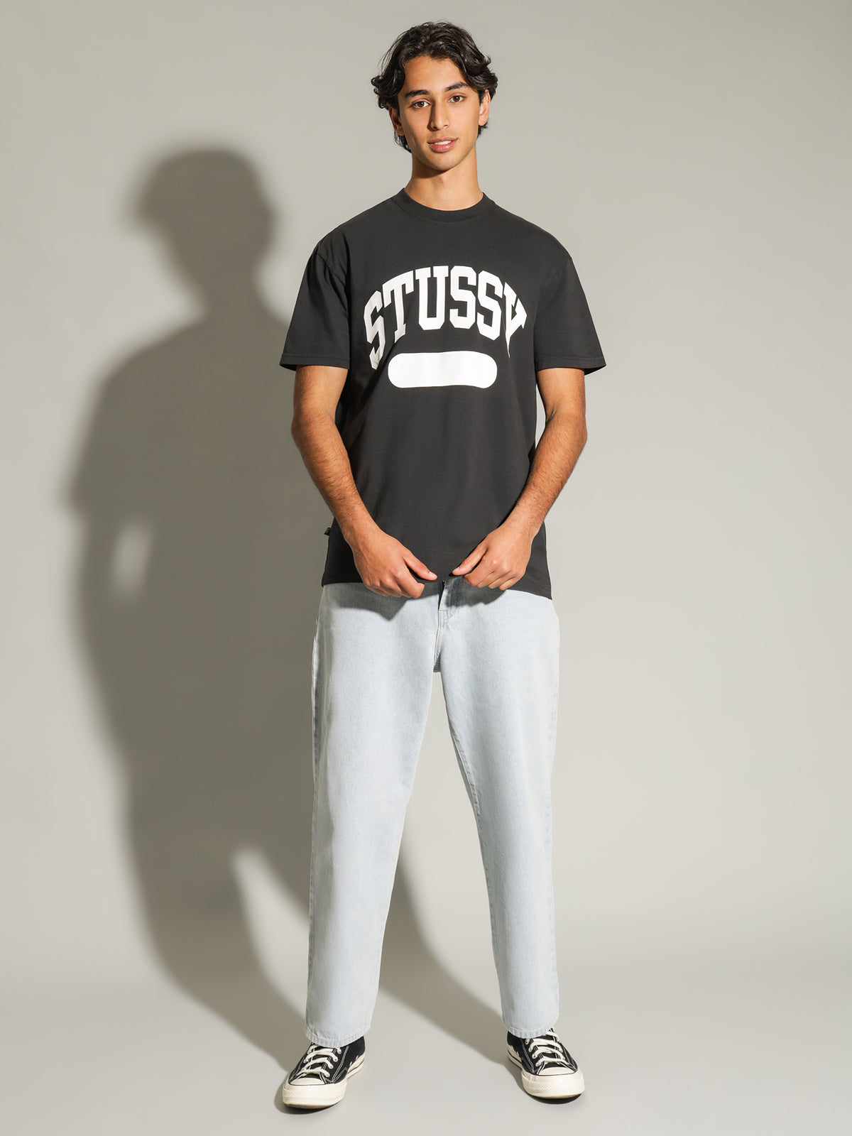 Stussy School Property T-Shirt in Black | Black