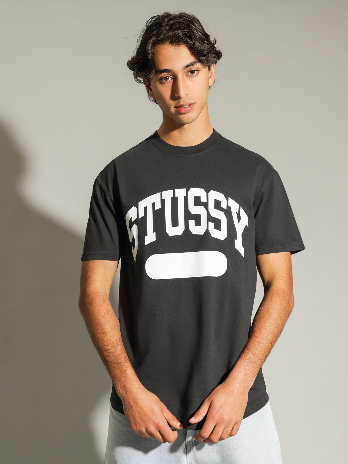 Stussy School Property T-Shirt in Black | Black