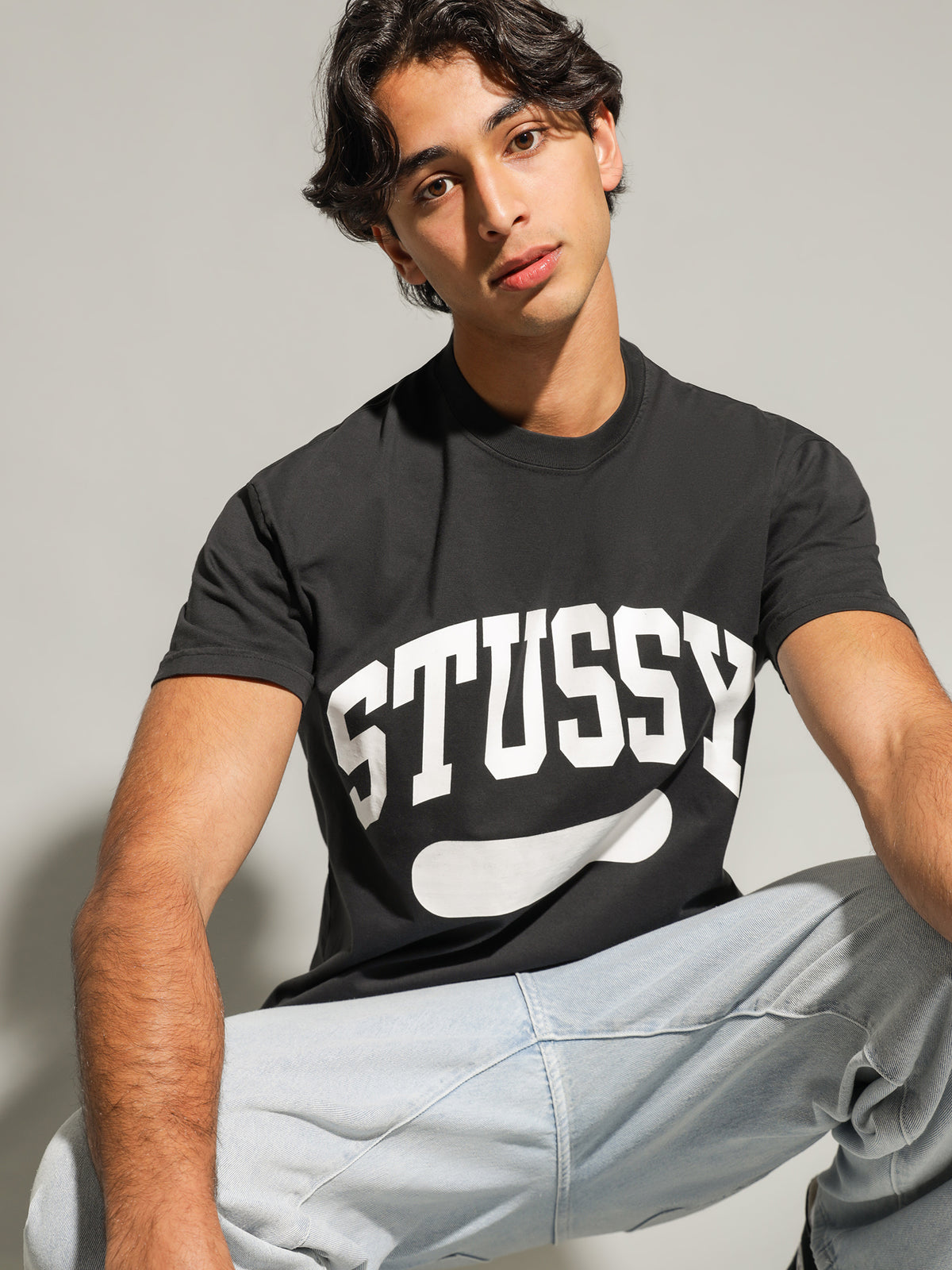 Stussy School Property T-Shirt in Black | Black