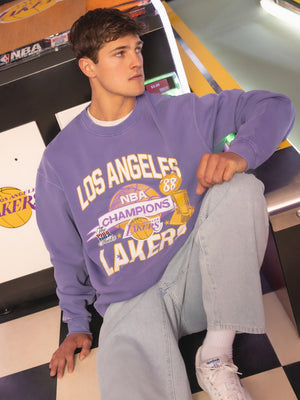 Los Angeles Lakers T-Shirt in Faded Purple - Glue Store NZ