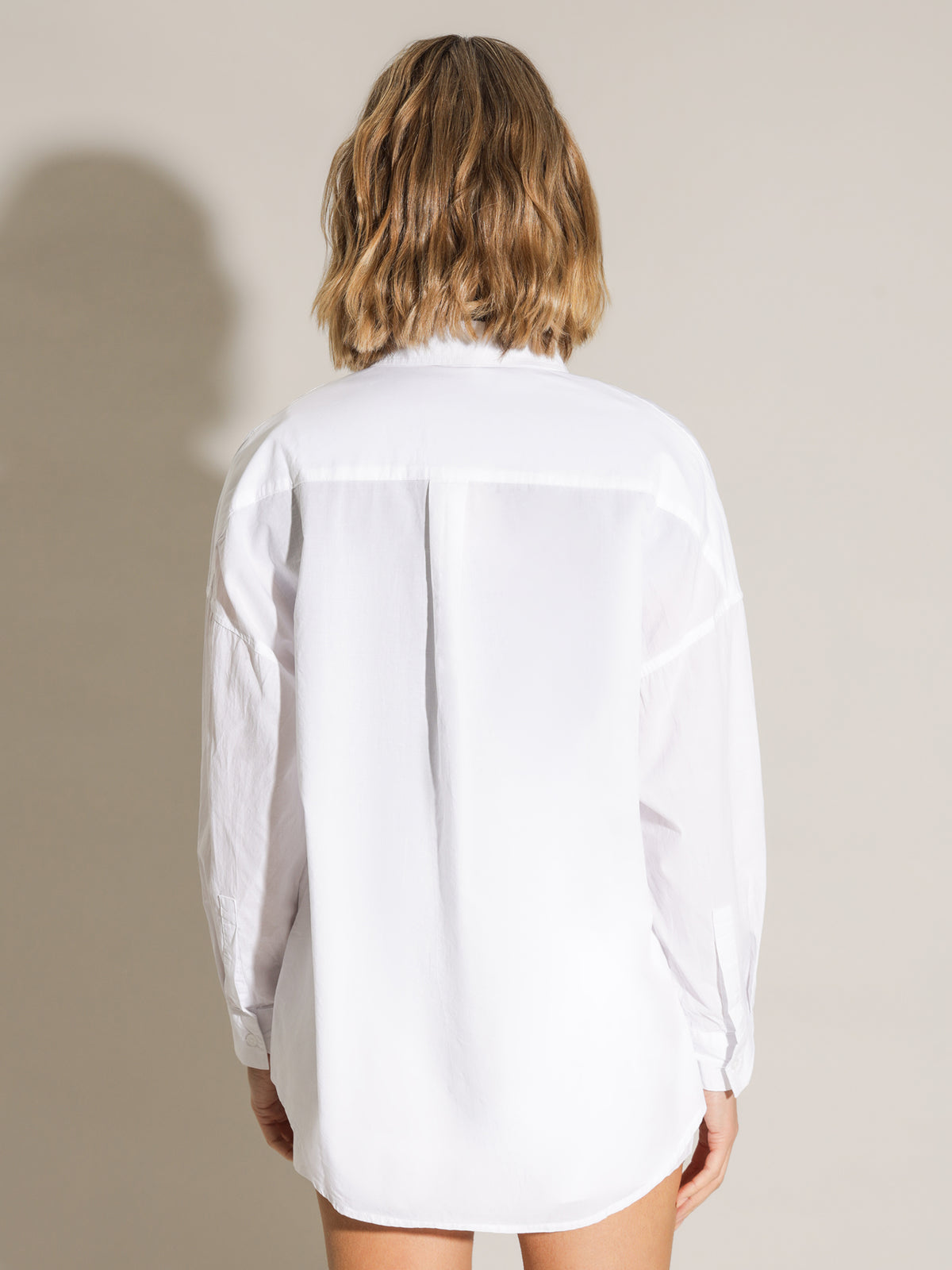 Nude Lucy Naya Washed Cotton Shirt in White | White