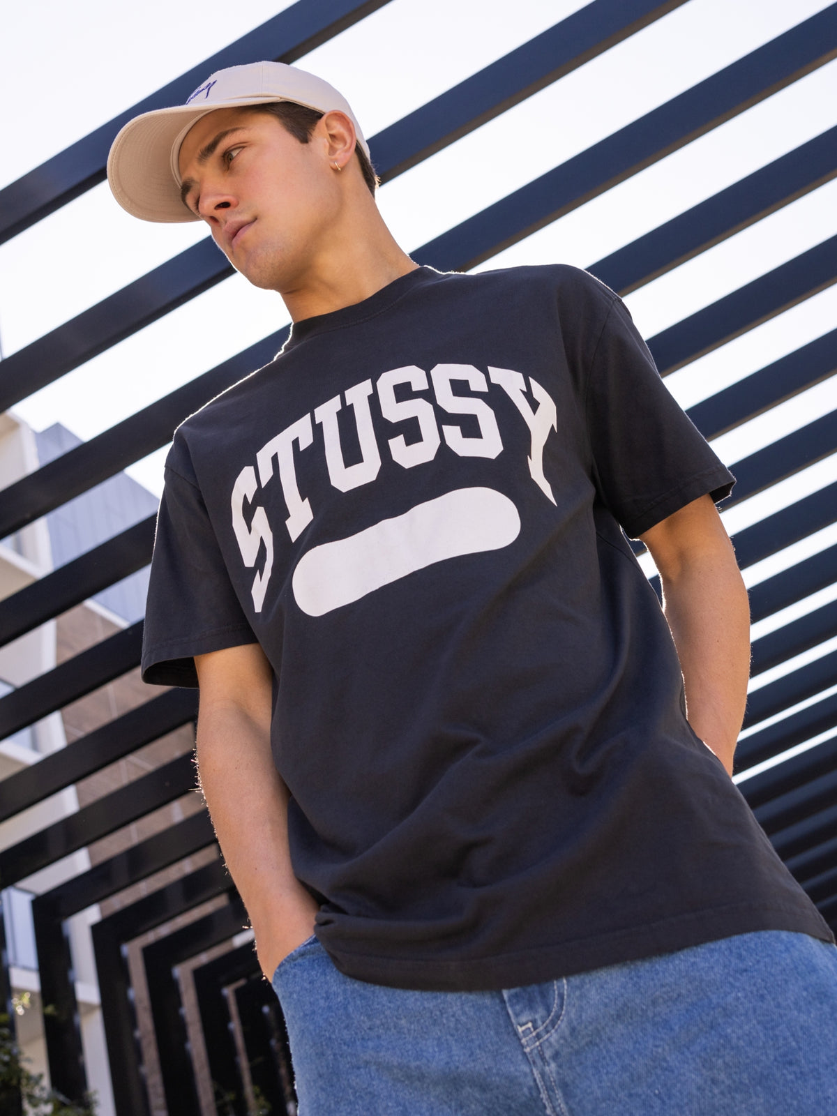 Stussy School Property T-Shirt in Black | Black