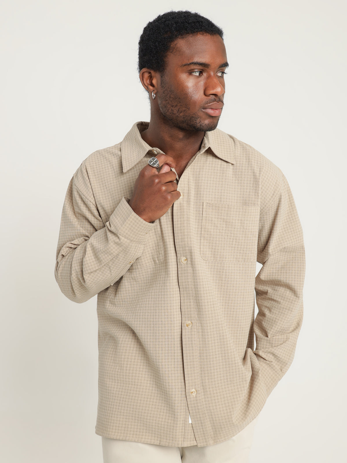 Article One Bowen Overshirt in Chestnut | Chestnut