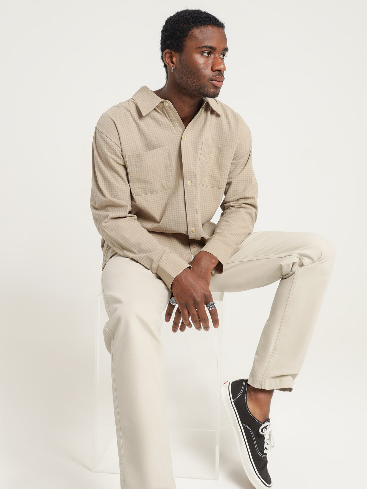 Article One Bowen Overshirt in Chestnut | Chestnut