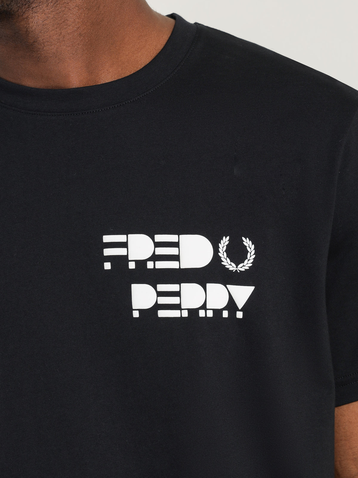 Fred Perry Raised Graphic T-Shirt in Black | Black