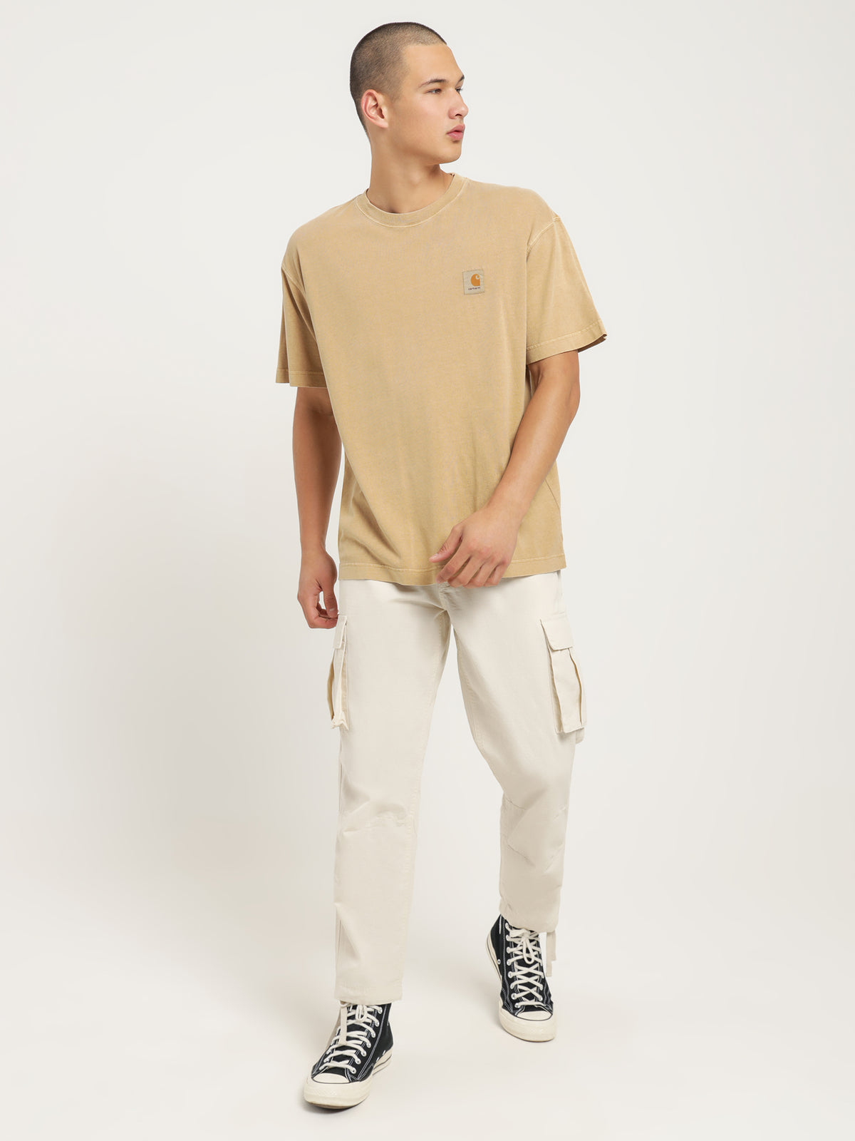 Carhartt Wip Nelson T-Shirt in Brown | Brown