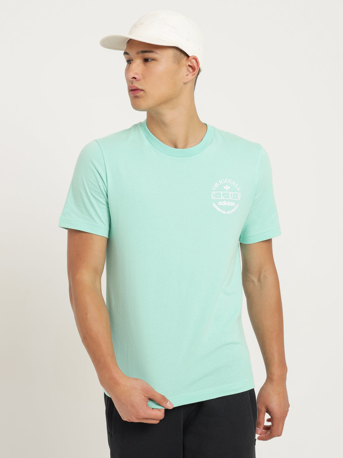 Adidas Club T-Shirt in Aero Green | Light Green