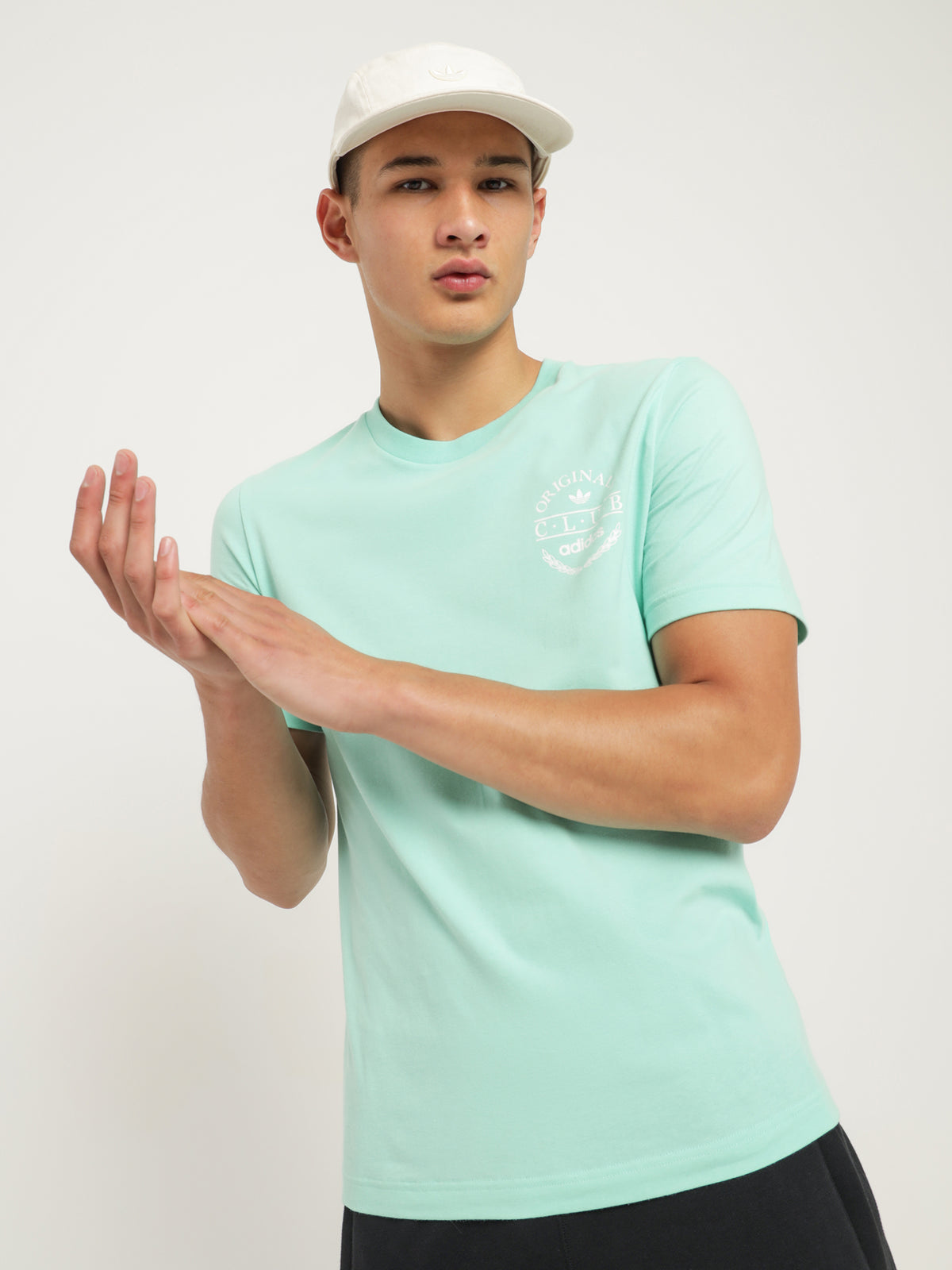 Adidas Club T-Shirt in Aero Green | Light Green