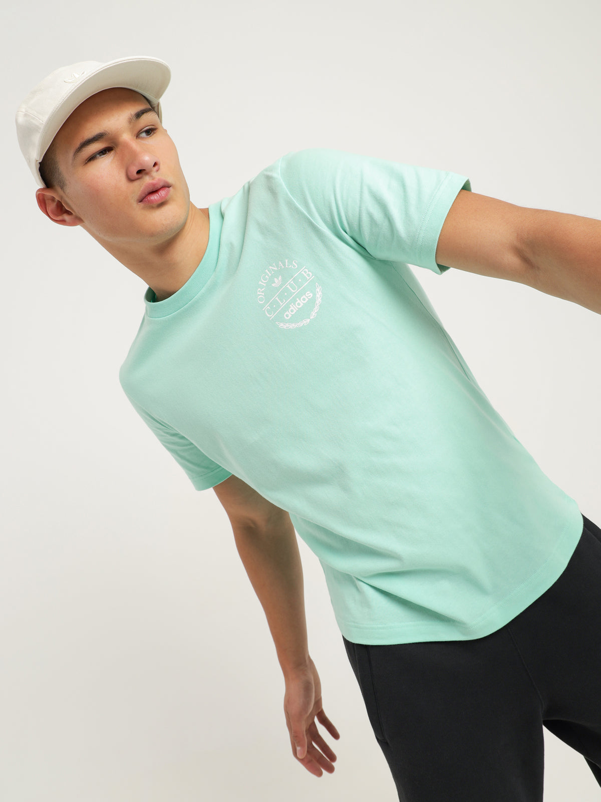 Adidas Club T-Shirt in Aero Green | Light Green