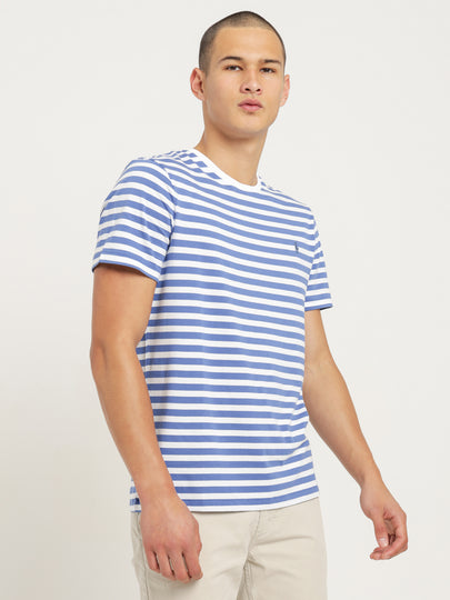 Striped Custom T-Shirt in Liberty & White