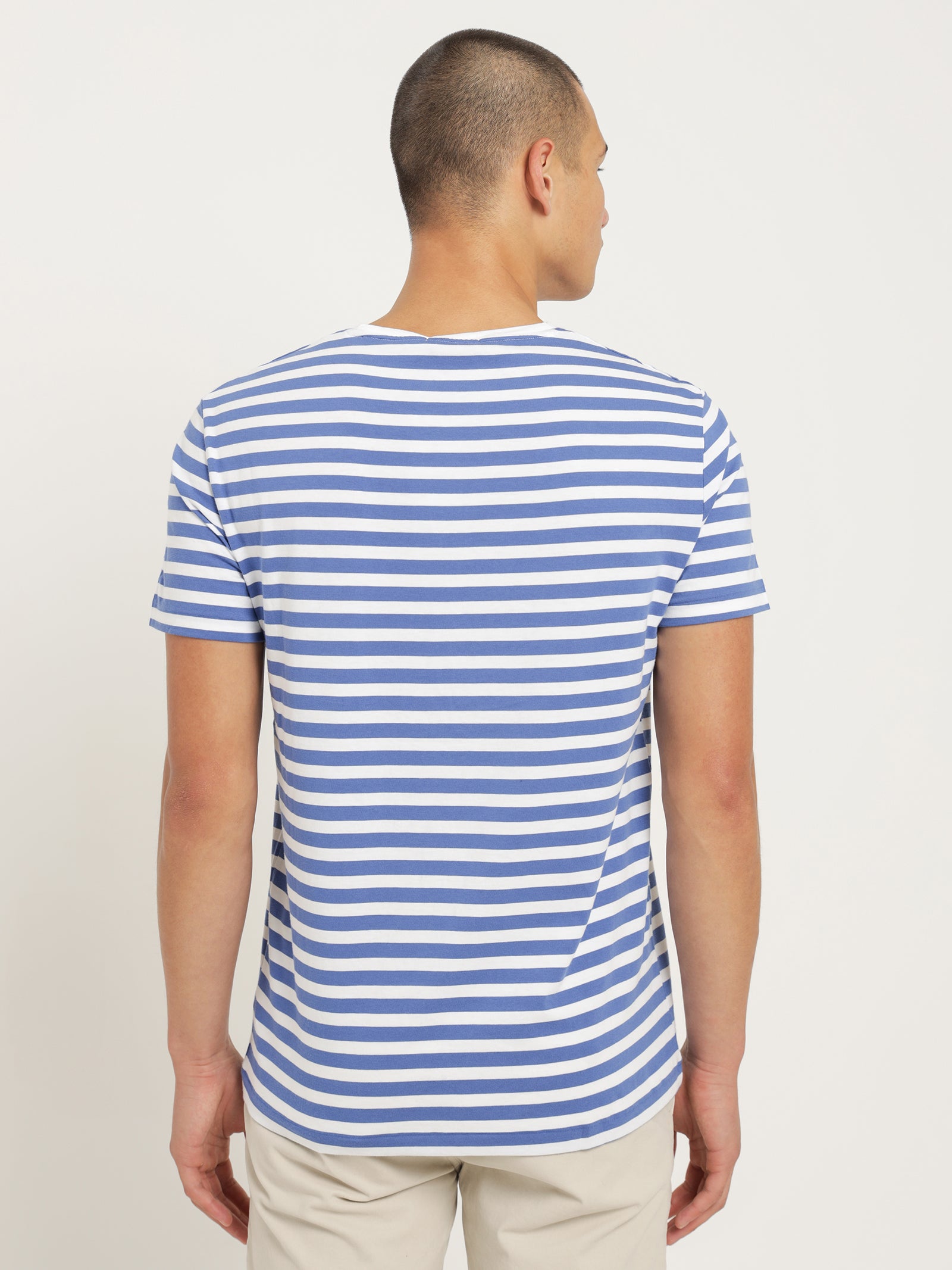 Striped Custom T-Shirt in Liberty & White