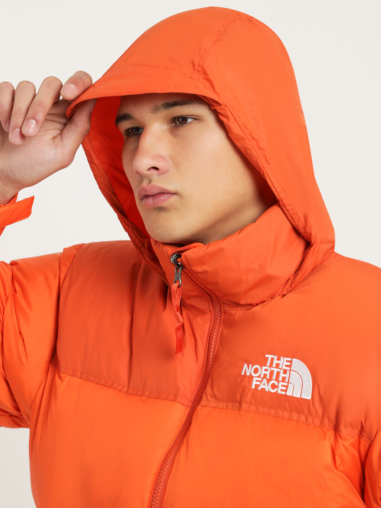 The north face 1996 Retro Nuptse Puffer Jacket in Orange | Glue Store