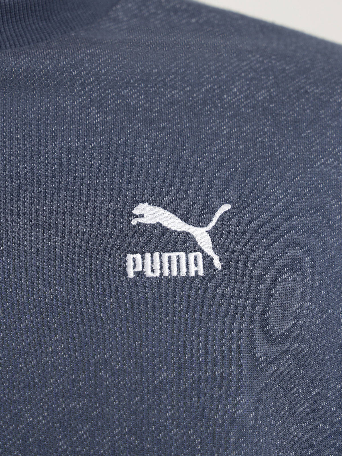 Puma Classic Denim Crew Fleece in Indigo | Indigo