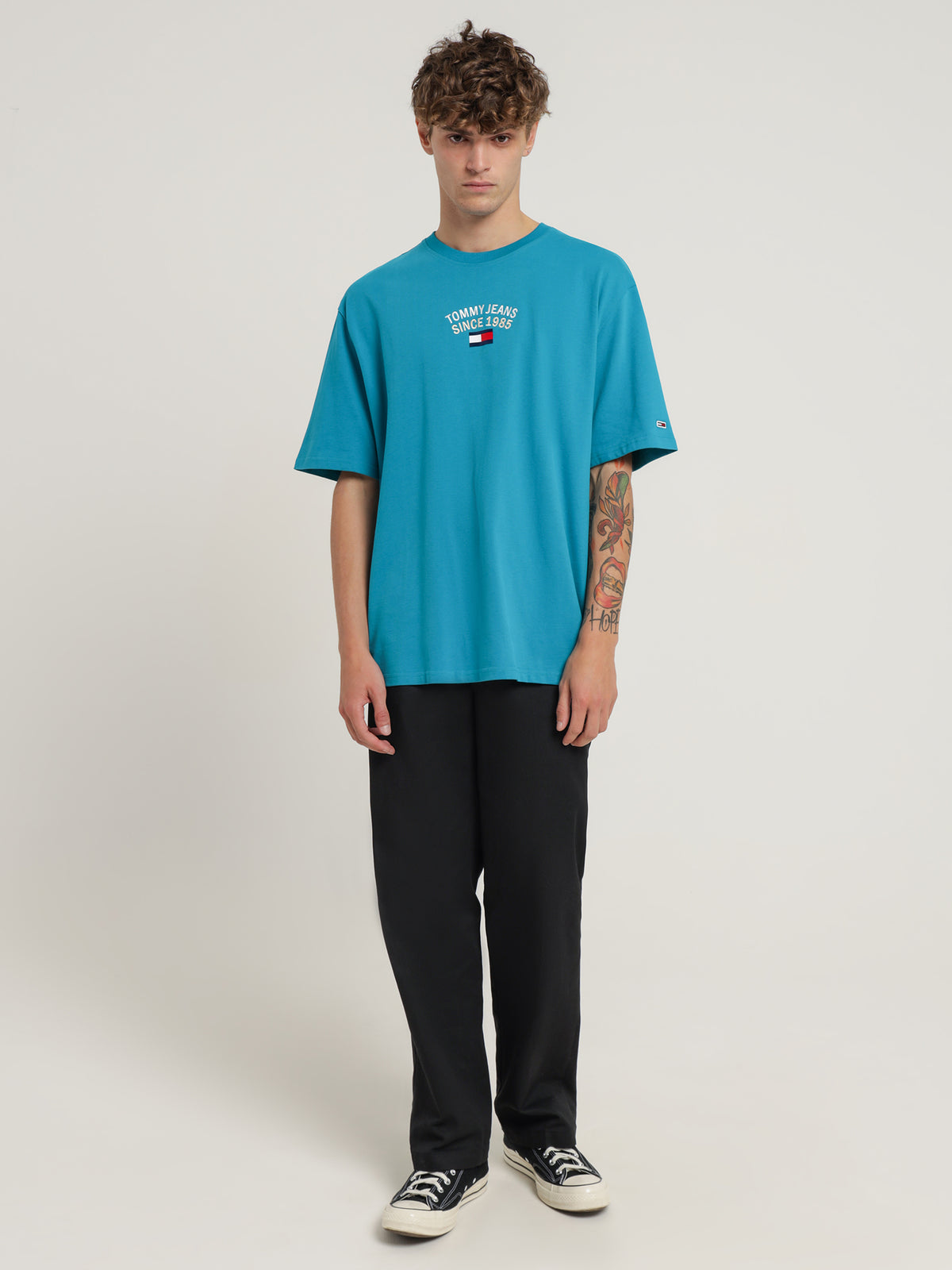 Tommy Hilfiger Timeless Arc T-Shirt in Teal | Teal