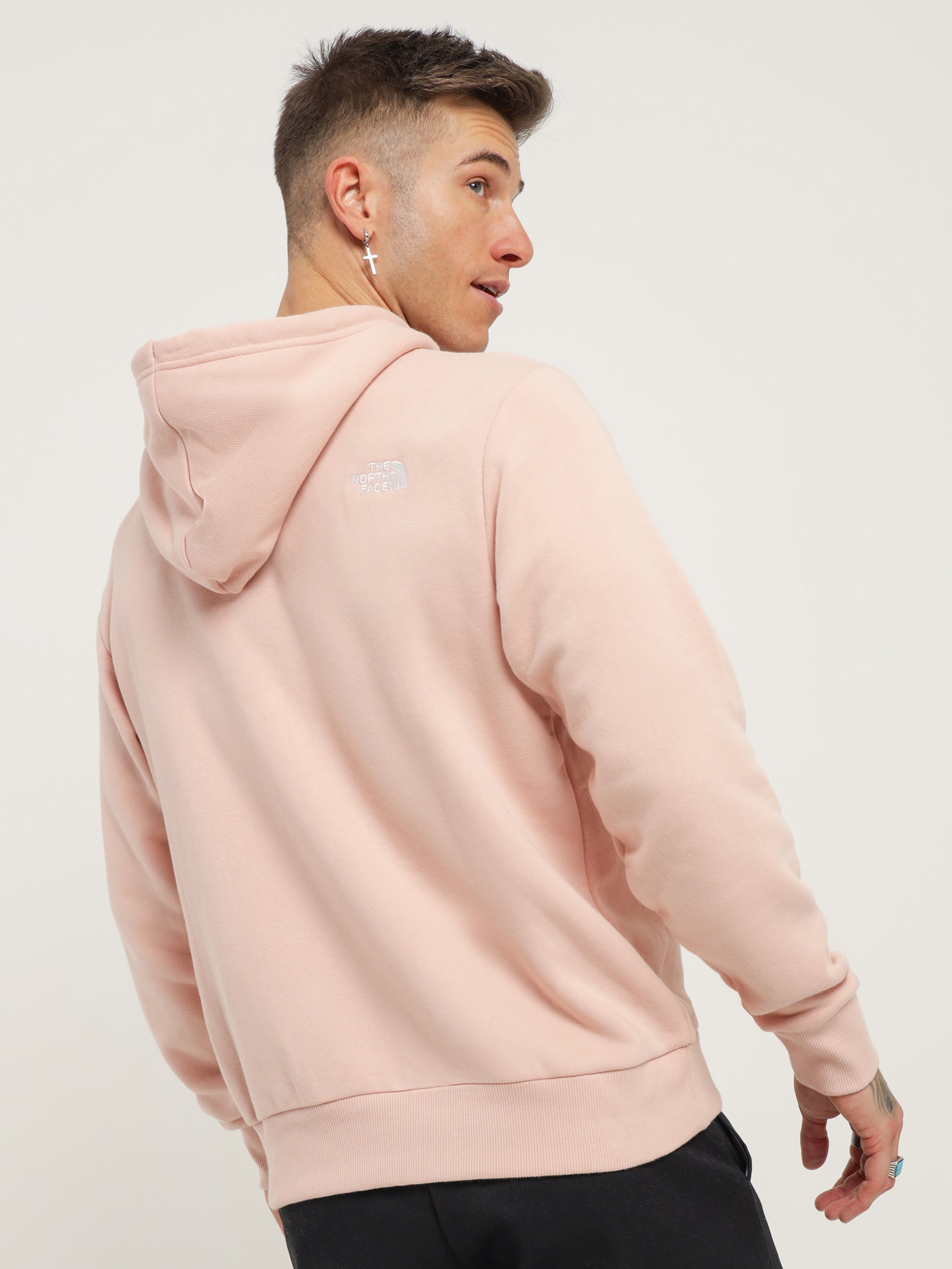 Simple Logo Hooded Sweatshirt in Evening Sand Pink