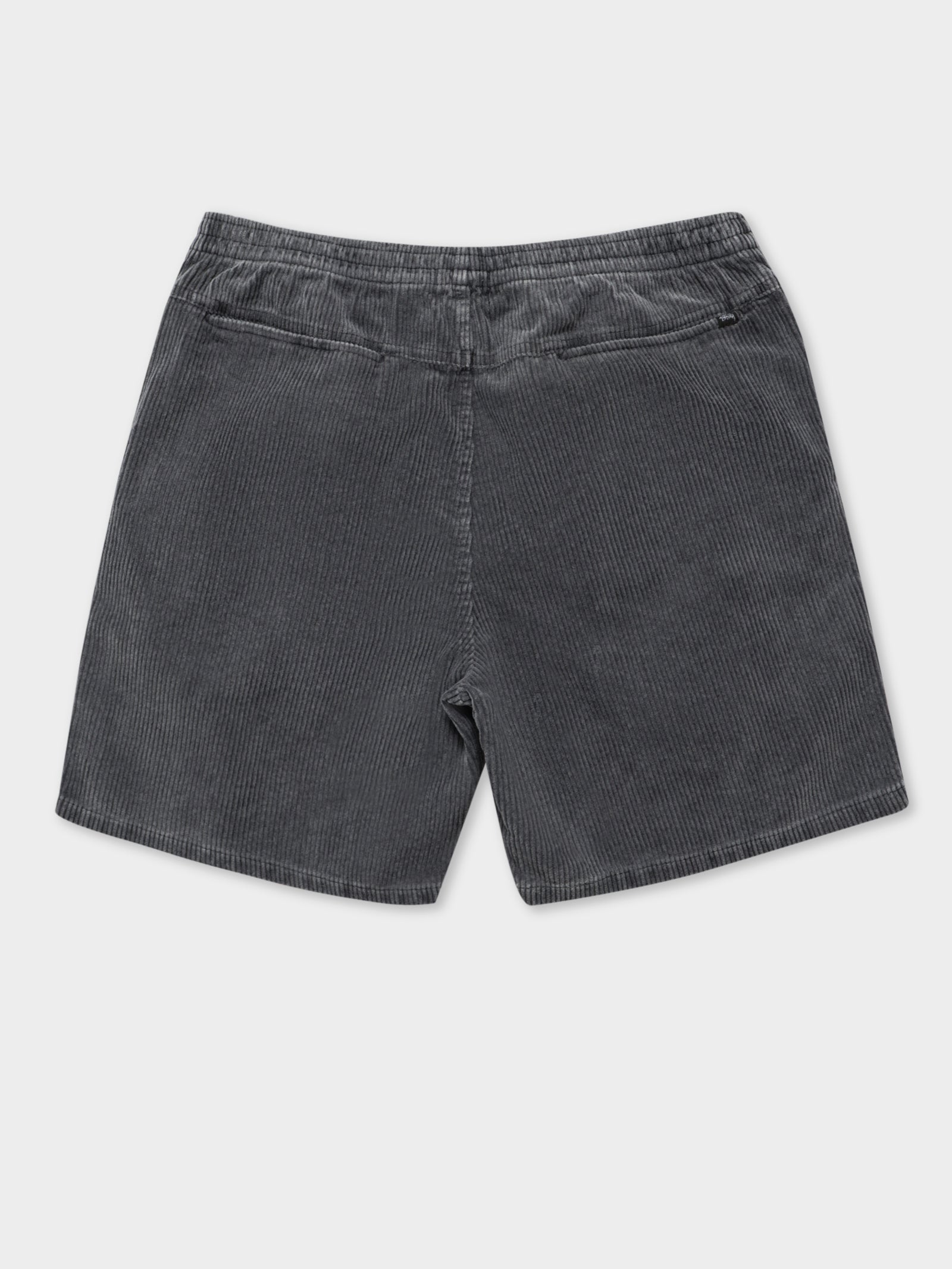 Wide Wale Cord Shorts in Charcoal