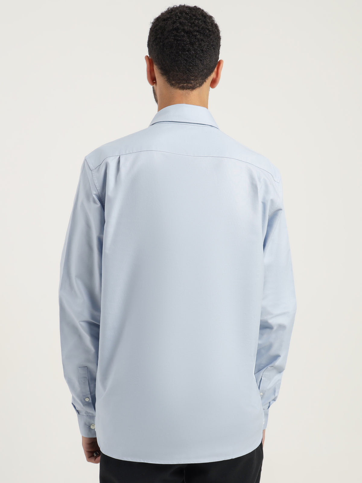 Fred Perry Long Sleeve Oxford Shirt in Smoke Blue | Smoke