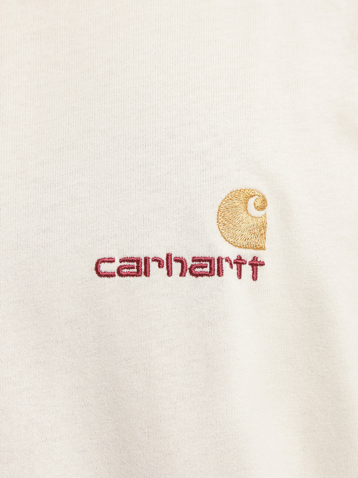 Carhartt Wip Short Sleeve American Script T-Shirt in Natural | Natural