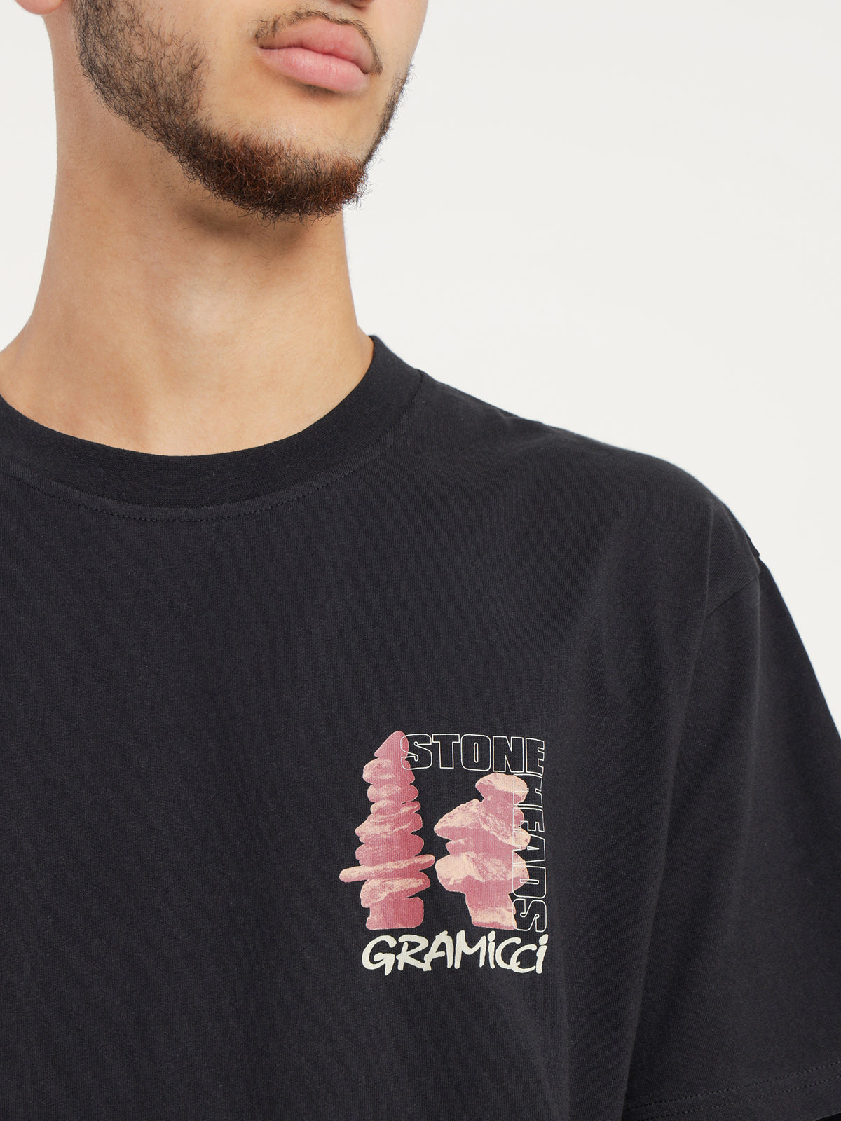 Gramicci Stoneheads T-Shirt in Black | Black