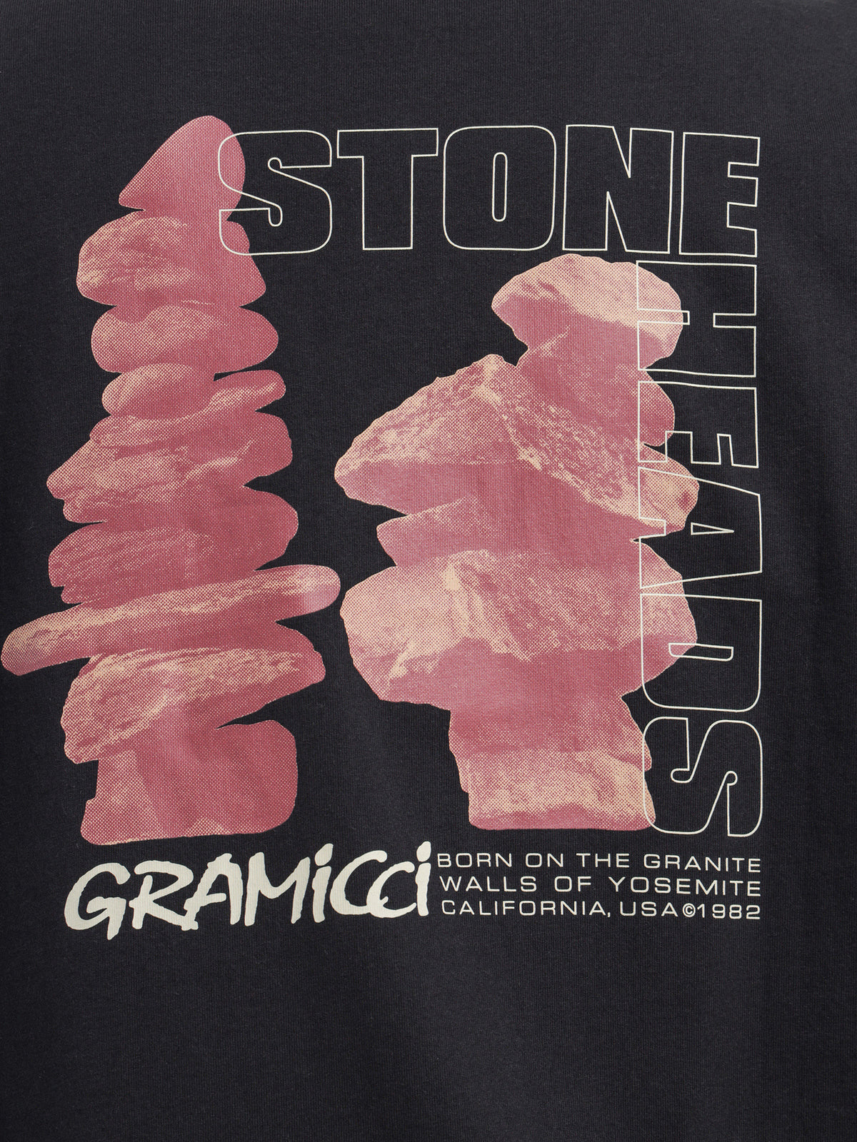 Gramicci Stoneheads T-Shirt in Black | Black