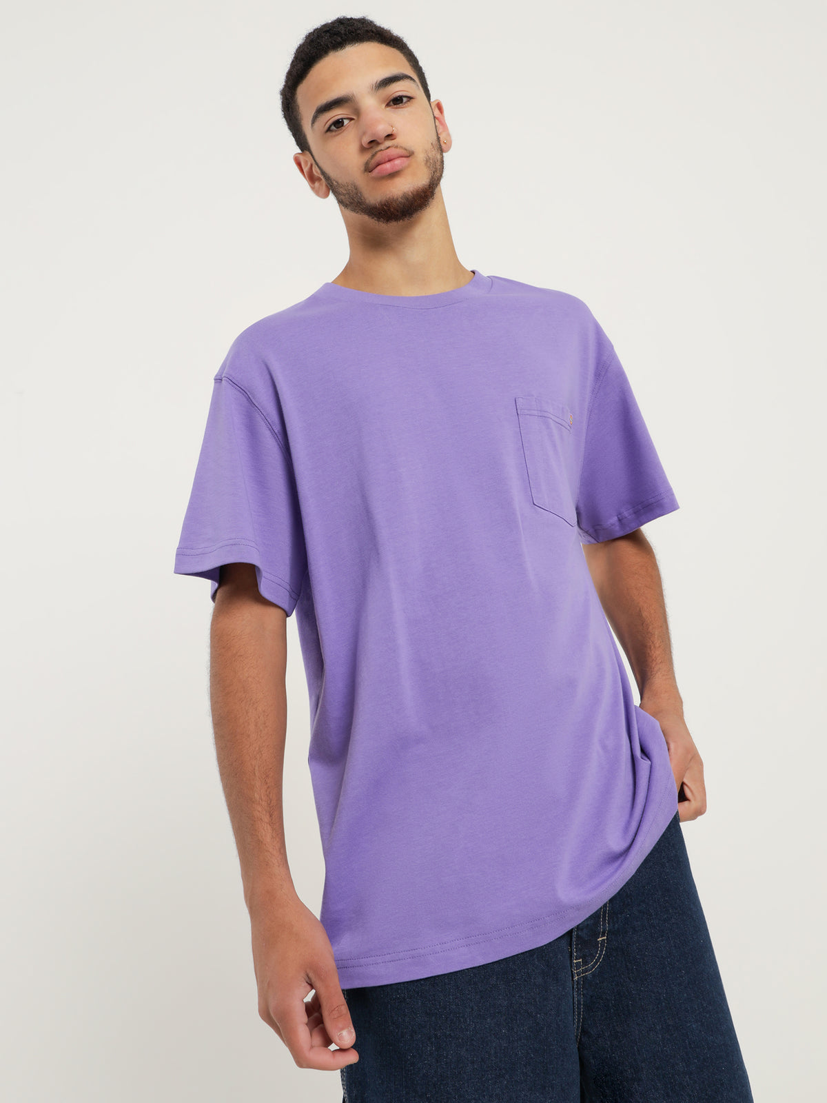 Dickies WS450 Heavyweight T-Shirt in Purple | Purple