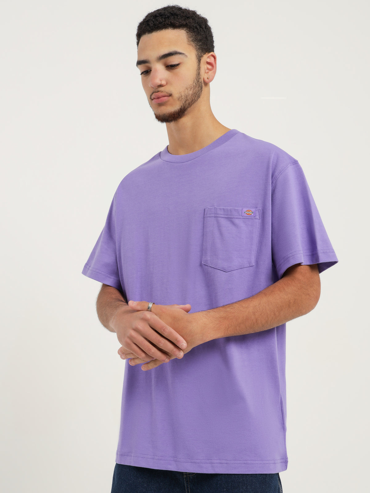 Dickies WS450 Heavyweight T-Shirt in Purple | Purple