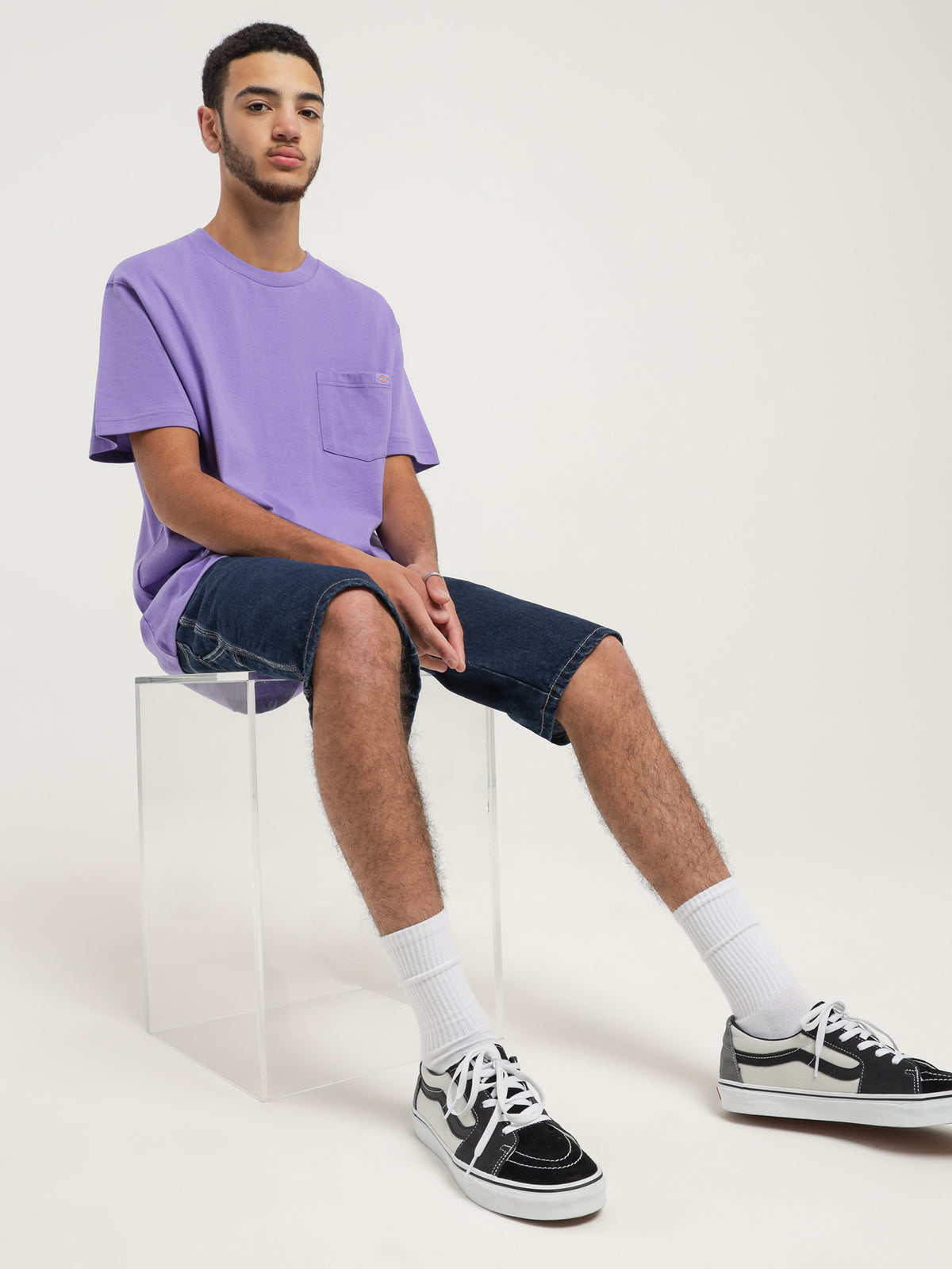 Dickies WS450 Heavyweight T-Shirt in Purple | Purple