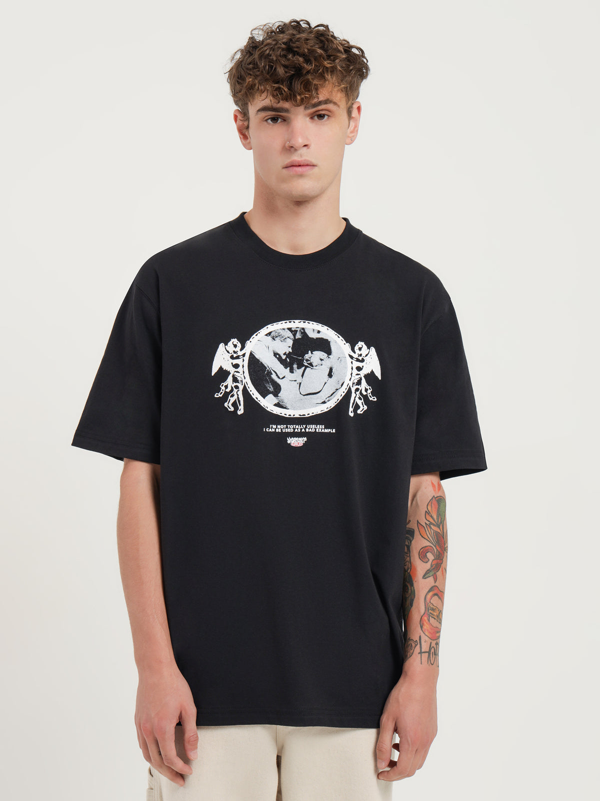 Worship Tug Of War T-Shirt in Black | Black