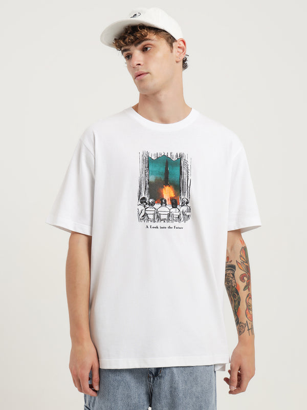 Peep Show T-Shirt in White - Glue Store