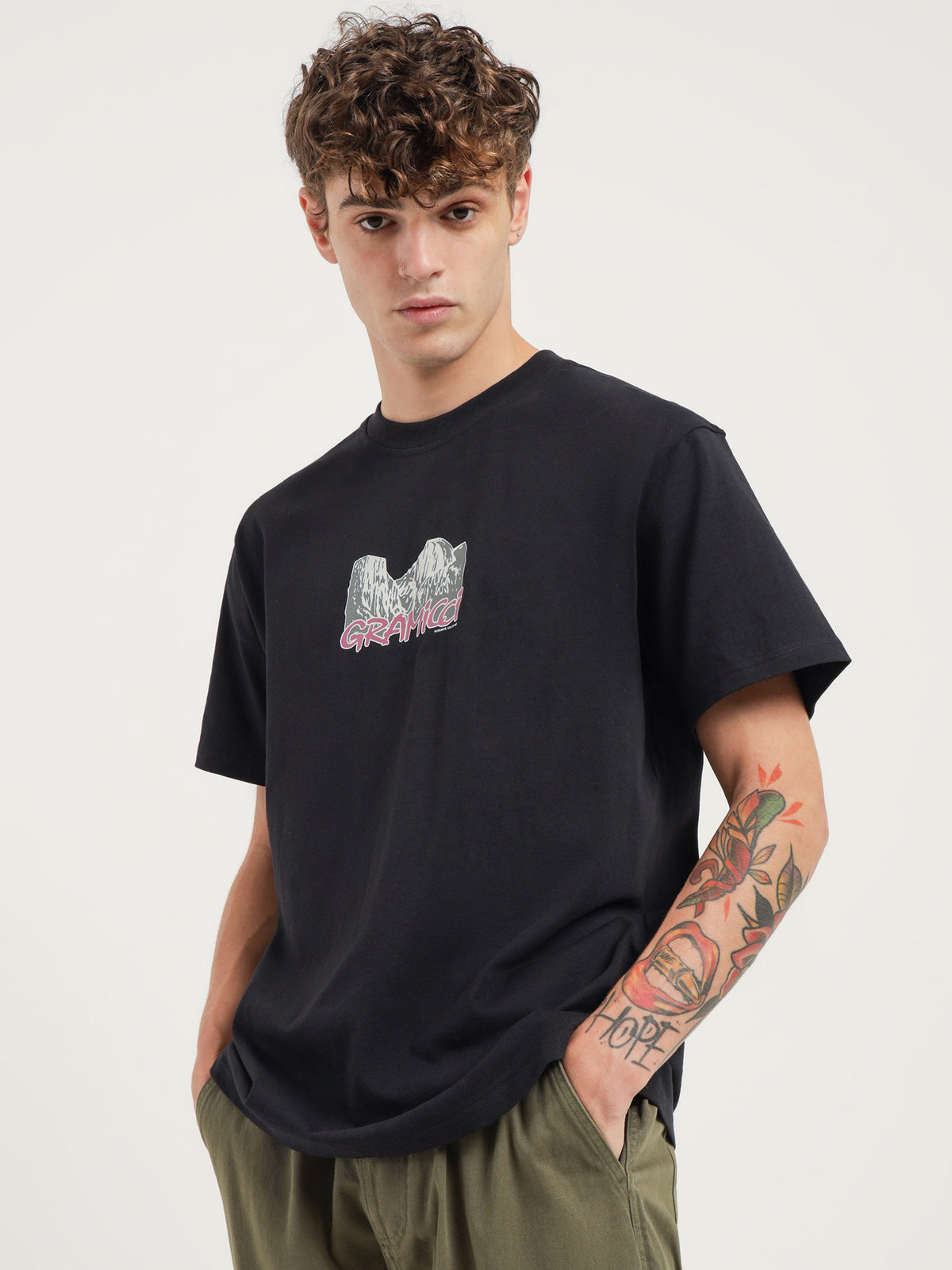 Gramicci Yosemite T-Shirt in Black | Black