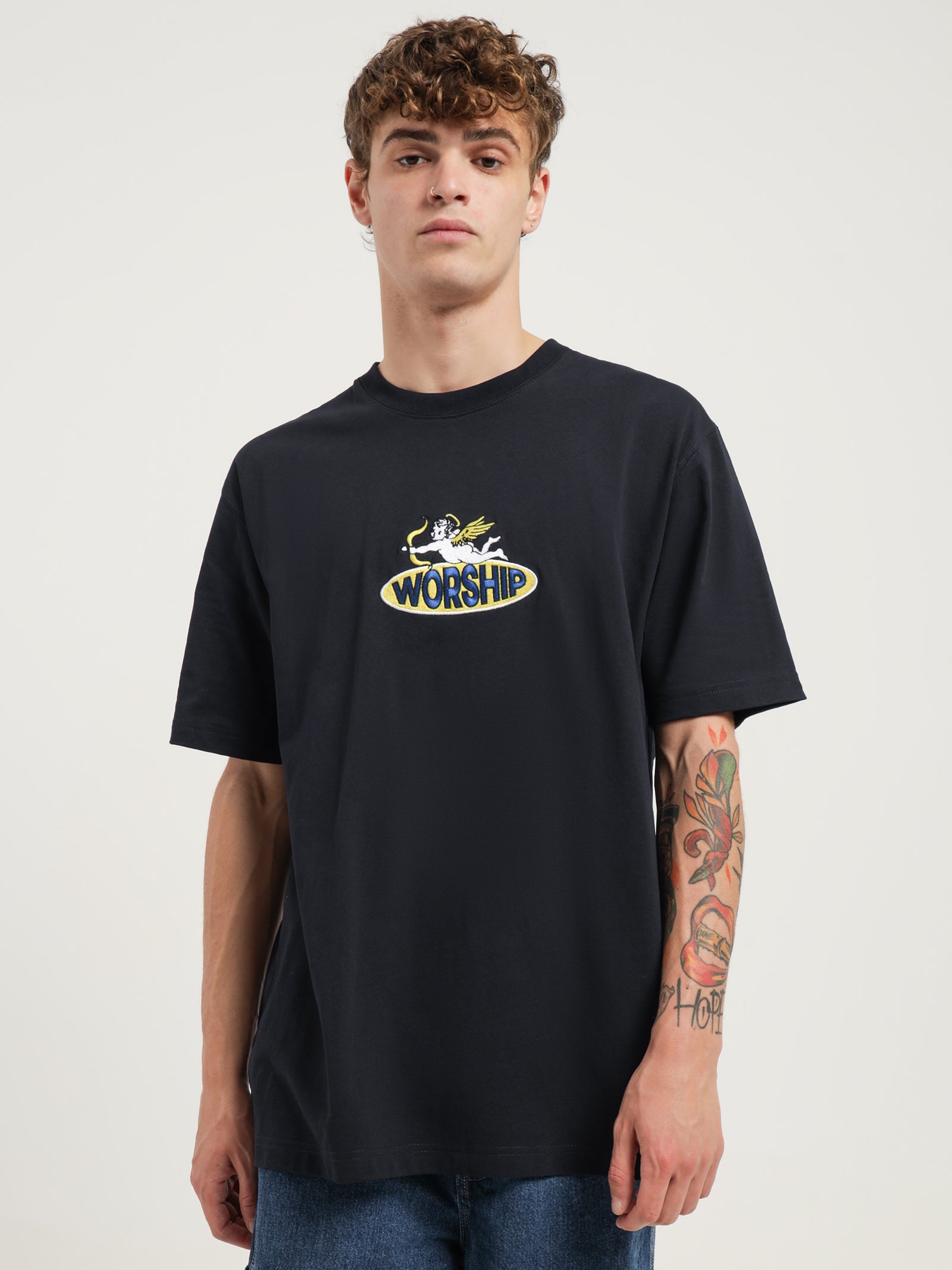 Slingshot T-Shirt in Navy - Glue Store