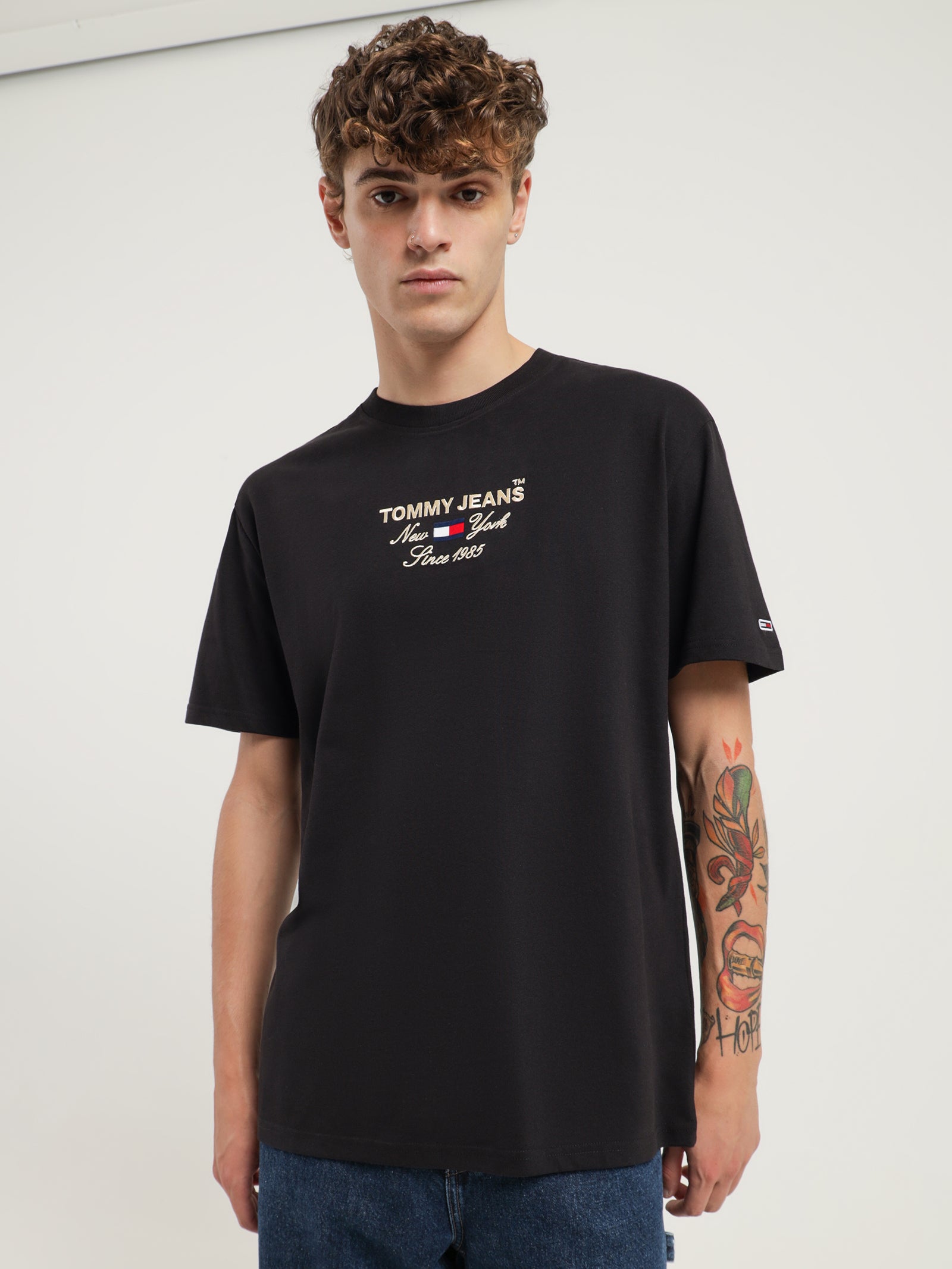 Timeless Font T-Shirt in Black - Glue Store