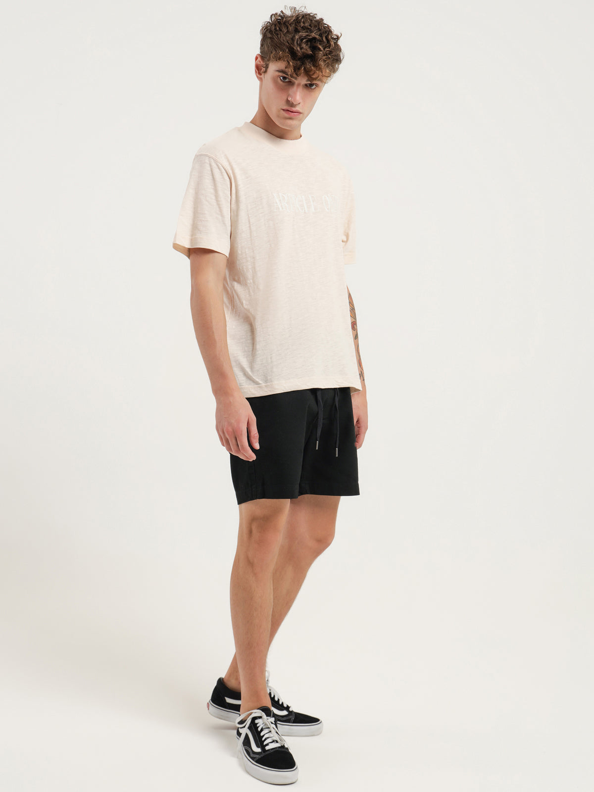 Article One Vintage Logo T-Shirt in Chalk | Chalk