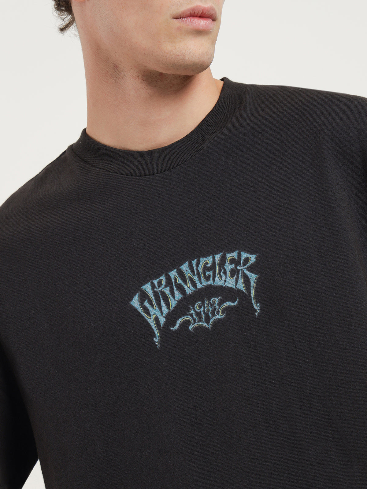 Wrangler Galene Baggy T-Shirt in Worn Black | Black