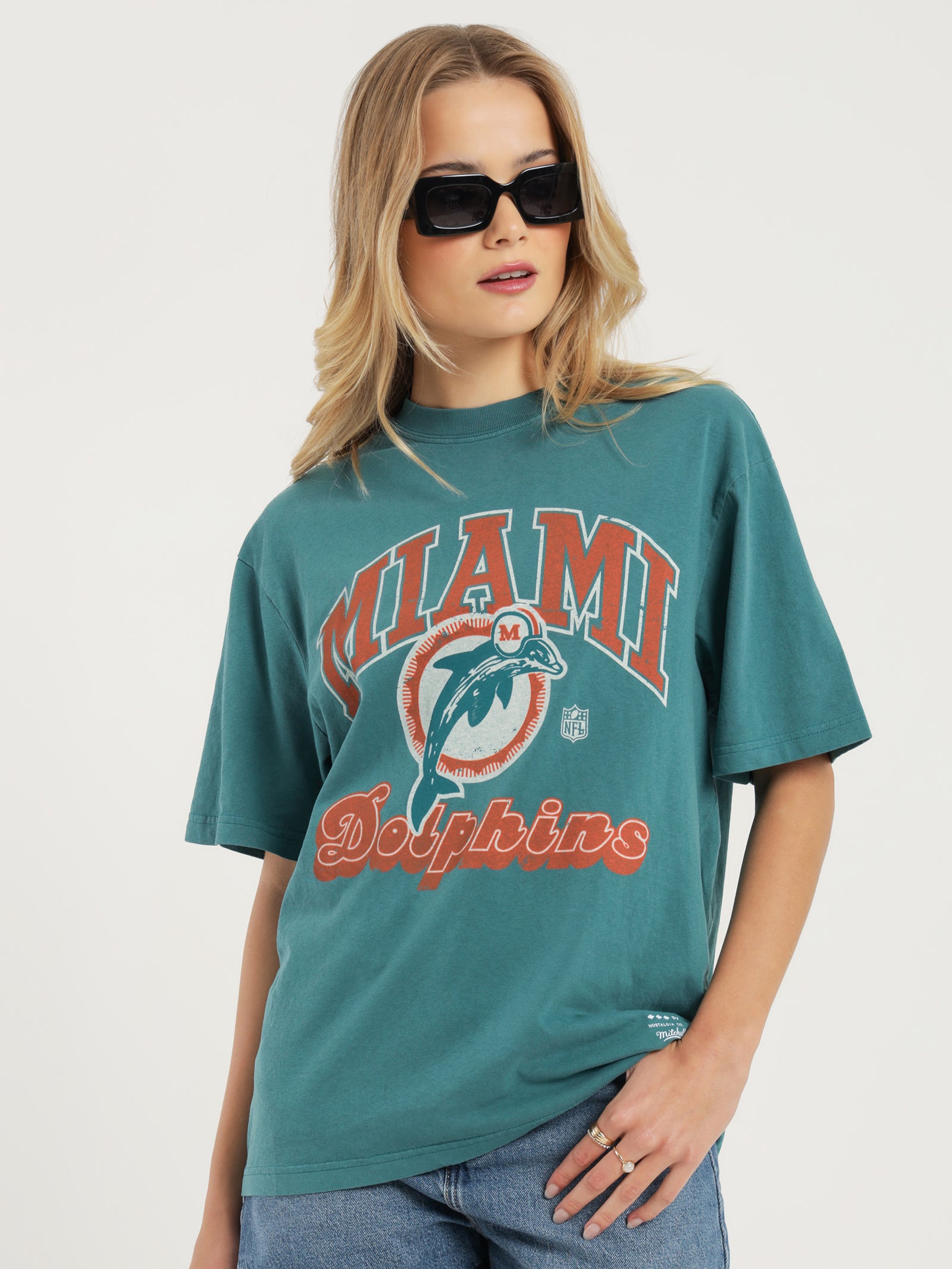 Women's Dolphins Helmet Oversized Tee Dress