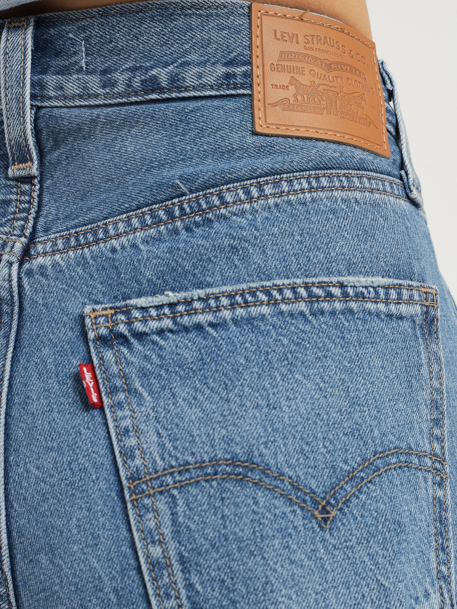 Levis XL Flood Jeans in Medium Indigo Worn In Blue | Glue Store